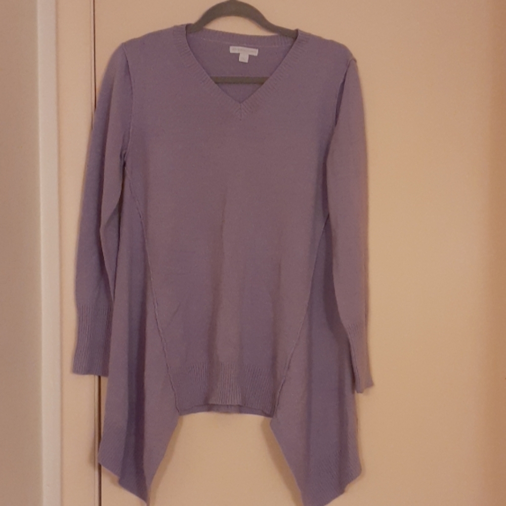 New York & Company lilac throw over sweater